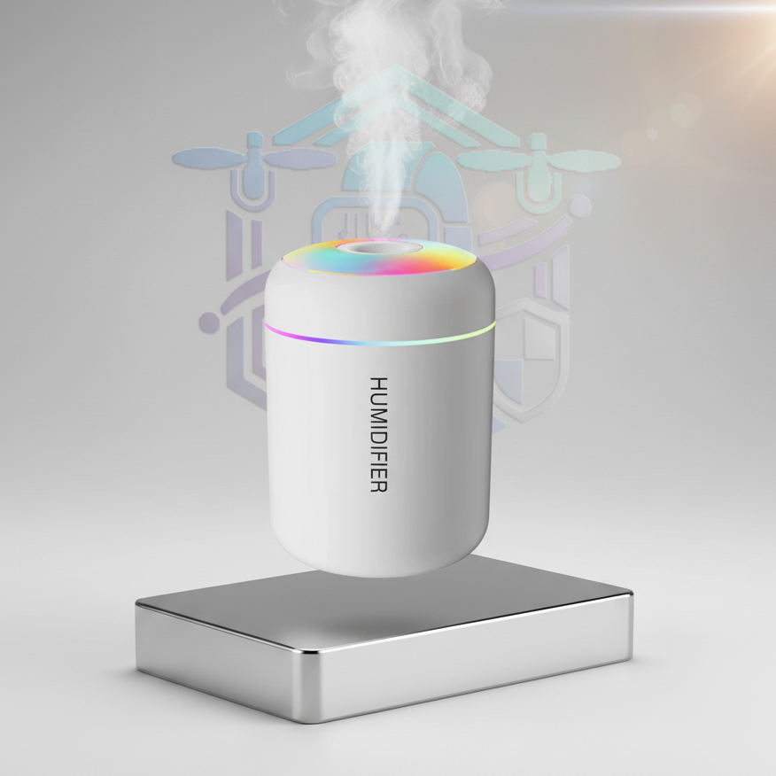 Mini Humidificador de Aire USB 180 ml  Difusor de Aromas y Aceites Esenciales| Luz LED |