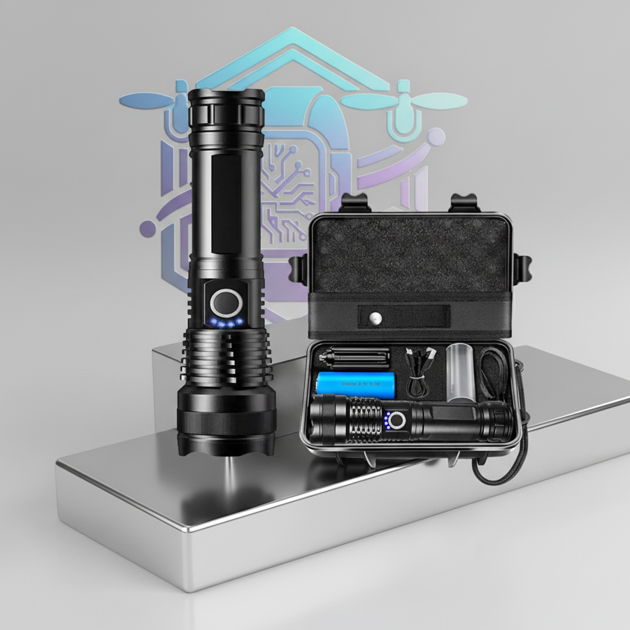 Linterna LED Recargable de Alta Potencia Mikenoon LED608