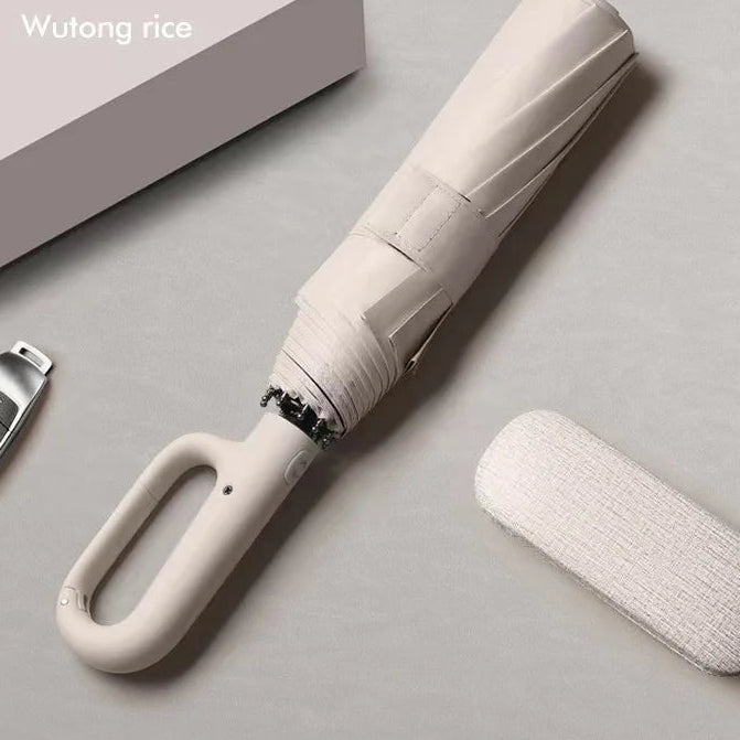 Paraguas Automático Plegable con Diseño de Anillo | 20 Varillas Reforzadas | Extra Grande y Resistente | Doble Paraguas para Hombre y Mujer