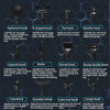 Pistola de Masaje Muscular Portátil con 12 Cabezales Intercambiables